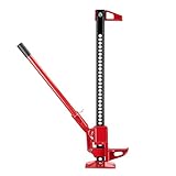 Wiltec Binda Meccanica 36'' Fino a 3000 kg, Altezza di Sollevamento Massima 76 cm, martinetto in Acciaio, cric agricolo Fuoristrada, SUV e ATV