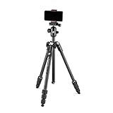 Manfrotto Element MII, Treppiede da Viaggio in Carbonio con Testa a Sfera e Bluetooth, Compatibile con Smartphone e Fotocamere Compatte, CSC, DSLR, Accessori Fotografia, Creazione Contenuti, Vlog