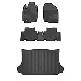 MOTOS Set di tappetini in gomma e tappetini per il bagagliaio per Toyota RAV4 III 2005-2012 Migliorare il comfort di viaggio con tappetino antiscivolo auto 3D- tappetini per tutte le stagioni auto, pr