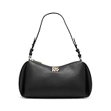 DKNY Remy Shoulder Bag, Borsa a Tracolla Donna, Nero/Oro, One Size