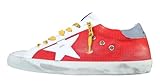 Golden Goose Scarpe Sneakers Uomo Vintage Super Star 40379 Rosso-Bianco 41