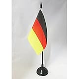 AZ FLAG Bandiera Da Tavolo Germania 15X10Cm - Piccola Bandierina Tedesca 10 X 15 Cm