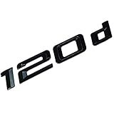 MCK Auto 120d nero lucido bagagliaio posteriore logo emblema Tuning per E81 E82 E87 E88 F20 F21 F52 HB2R1