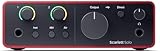 Focusrite Scarlett Solo (4° gen.), interfaccia audio USB per chitarristi, cantanti o produttori - Registrazioni professionali ad alta fedeltà e tutto il software necessario