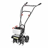 FUXTEC Motozappa a Scoppio FX-AF152 – Potente fresatrice a benzina con motore 2 tempi, larghezza di lavoro 23 cm, cilindrata 51,6 cc, 2 frese da 70 mm, peso netto 14 kg