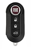 TEKLIGHT Ricambio Chiave Telecomando SPEDIZIONE CORRIERE ESPRESSO 24/48h Grande Punto Evo Panda Bravo Stilo 500 L Y Delta Musa Guscio con Lama a 3 Tasti LOGO INCLUSO GLS 24/48h (FIAT