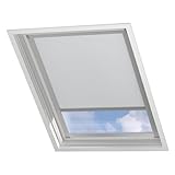 Radeco® Tenda per finestra da tetto - Oscurante - Bianco - Compatibile con Velux: U08/8/808