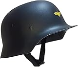 Classic Replica WW2 M35 casco in plastica dell'esercito tedesco, costruito in spugna elastica, nero