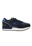 Harmont & Blaine Sneakers Uomo in Pelle e Tessuto (Blu, 41)