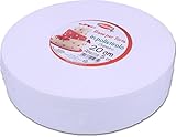 Graziano, Base di Polistirolo per Torte, Dischi Tondi per Basi Torte o Topper Finti, Ottimi da Utilizzare per Feste di Compleanno per Bambini e Matrimoni, Altezza 5 cm e ø 20 cm