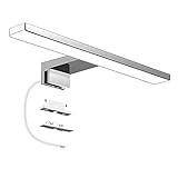 Aourow LED Lampada da Specchio 5W,Luce Specchio Bagno Bianco Neutro 4000K,Specchio Armadio Lampada da Bagno,Luce per Trucco,Lunghezza 30cm,230 V IP44,500lm