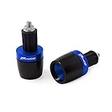 LOTFI 7/8quot; Manopole del manubrio Estremità Manubrio Contrappeso Cap Plug Slider Fit For SUZUKI GSF 250 600 600S 650 650S 650N 1250 Bandit 650S (Size : Blue)