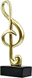inheming Nota Musicale Statua, Musica Note Decor Scultura Musicale Statuetta, Scultura Moderna Simbolo Ornamenti in Resina Decorazione per Soggiorno Ufficio Regali Souvenir