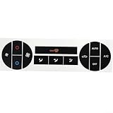 Kit di adesivi di riparazione per pulsanti di controllo del clima Mondeo decalcomanie per interni cruscotto AC decalcomanie nero bianco set per modelli 2004-2008