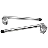 Set di manubrio semi-manubrio per motocicletta D50mm. (argent)