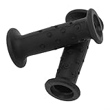 Manopole in gomma per manubrio della bicicletta, diametro interno 18 mm, per bici da bambini BTWIN da 35,6 a 40,6 cm, materiale TRP, lunghezza 9,2 cm, 1 paio (G133 nero paio)