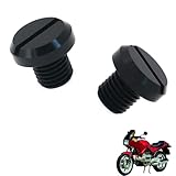 generico 2PCS tappi specchietti moto Compatibile con BMW K75 S,tappo cieco per specchietto retrovisore per moto,accessori la modifica tuning(black)