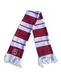 A.S. CITTADELLA 1973, Sciarpa Invernale in Lana, Fantasia a Bande Bianche e Granata, Nuovo Logo Cittadella Calcio, Gadget Calcio Ufficiali, Regalo Unisex Adulti, Sciarpa Uomo per Tifo da Stadio