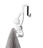 Umbra Buddy Gancio per sportello , set di 2 pezzi, Abs, Bianco