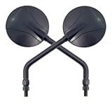 COPPIA SPECCHI SPECCHIETTI RETROVISORI COMPATIBILE CON MOTO SCOOTER GUZZI GRISO 1100 MANUBRIO MOTO SCOOTER OMOLOGATI