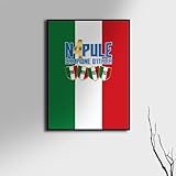 love print Gadget Tifoso Napoli Campione su Pannello in Legno Quadro in Legno Napoletano Foto Regalo - 40x30 cm