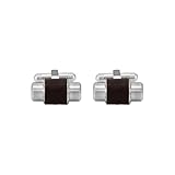 Emporio Armani Gemelli da uomo in acciaio inox EGS3137040, misura unica, Acciaio inossidabile, Nessuna pietra preziosa