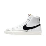 Nike W Blazer Mid '77, Sneaker Donna, White/Black-Sail, 44.5 EU