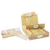 MOON Carta da fumare non sbiancata, marrone, lunga, 32 fogli per confezione da 25 (110 x 44 mm)