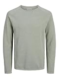 JACK & JONES JJEHILL Knit Crew Neck Noos, Maglione, Uomo, Iceberg Green/Detail: Twist, XS