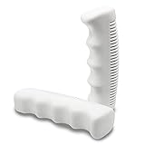 Retro Bike Grips Bianco Gomma Antiscivolo Morbido 1 Coppia Nero Vintage Bike Grips Olanda Bici Città Bici Donna SingleSpeed Uomo Bici Grips Gomma Manopole Manubrio 22.2mm