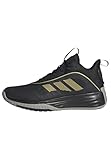 adidas Own The Game 3 Shoes, Scarpe da Basket Uomo, Core Black/Gold Metallic/Mgh Solid Grey, 46 EU