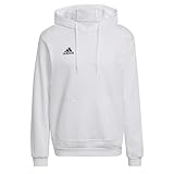 adidas Uomo Entrada 22 Sweat Hoodie, White / Black, S