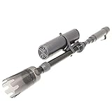 Amtra Smart - Aspirarifiuti per acquario a batteria, Kit Pulizia Acquario, Per Acquari e Tartarughiere, Sifone per cambio acqua, Calza filtrante sostituibile, Cartuccia filtrante riempibile, 41 cm