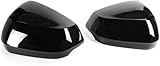 QDFNJYONG 1coppia Auto Calotte Ricambio specchietti Esterni per Audi Q2 SQ2 Q3 RSQ3 2017-2025, Auto Specchietto Copri Specchietto Retrovisore,A/Gloss Black