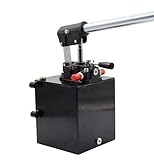 Pompe idrauliche a mano a doppia azione 12-25-45 cc, serbatoio olio 1-3-5 l (D.W. serbatoio 12 cc 5 l)