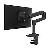 Ergotron - Braccio LX, supporto da scrivania per monitor ultrawide e piatti fino a 34 pollice, 3,2-11,3kg, VESA 75x75/100x100mm-Palo alto, Nero opaco (45-241-224)