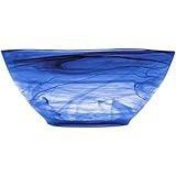 H&H Alabastro Insalatiera, Blu Cobalto