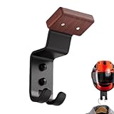 Supporto per caschi da moto con 2 ganci per cappellini da baseball, mensola per caschi, montaggio a parete per biciclette, attrezzatura da sci, garage, negozio
