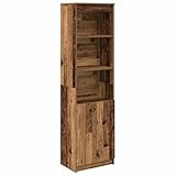 vidaXL Credenza Legno Antico 50x35x180 cm in Legno Multistrato, Mobile, mobiletto Laterale, mobiletto portaoggetti Alto, mobiletto portaoggetti