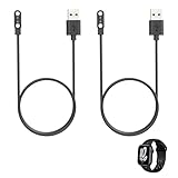 Vulcyxa 2 Pezzi Caricatore Smartwatch Universale 2 Pin 4mm, Cavo Ricarica USB 60cm, Cavo Ricarica Smartwatch, Caricabatterie per Orologio Intelligente,Tracker Fitness e Dispositivi Indossabili