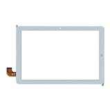 Audiosystem TOUCH SCREEN VETRO per Tablet MEDIACOM SMARTPAD IYO 10 M-SP1AY M-SP1BY 10.1" Bianco + Biadesivo Ricambio Digitizer (Display Non Incluso)