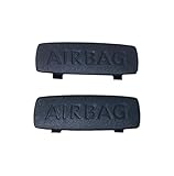 Inovey Cappuccio Del Pilastro Dell'Interno Dell'Auto A/B/C Airbag Emblem Trim Cap 3C0853437C 1K8853437 5G0853437 Compatibile Con Vw Golf 5 6 Gti Jetta Mk5 A5 A6 Passat Cc B6 B7 -nero
