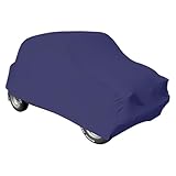 RAPID LUX - Copriauto su misura per Fiat 500 epoca, Antipolvere, Traspirante, Elasticizzato, Bordo elastico, Non abrasivo, Lavabile, Uso interno, Poliestere, Blu