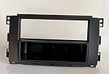 Mascherina telaio autoradio Adattatore stereo 2 ISO 1 DIN Compatibile per Mercedes Smart Forfour 2004>2006 Fortwo W451 2007>2010 con cassetto Nero MS301