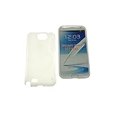 Custodia in silicone S line per Samsung N7100 Galaxy Note 2 Bianco
