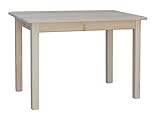 k koma Tavolo da pranzo, tavolo da cucina, 100 x 60 cm, in legno di pino massiccio, produttore (non trattato)