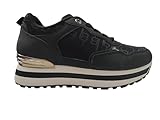 Laura Biagiotti Scarpe sneackers Alta Moda 9241 Scarpa Sportiva Lacci Tessuto Personalizzato Sottopiede Morbido (Nero, Sistema Taglie Calzature EU, Adulto, Donna, Numero, Media, 41)