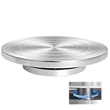 Dischetto per ceramica, tornio manuale, giradischi in alluminio, 25 cm, doppia scultura per ceramica, argilla, scultura, disco da ceramica, girevole