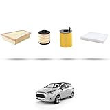 Kit tagliando 4 filtri compatibile con Ford B-Max 1.5 tdci 70kw dal 2015