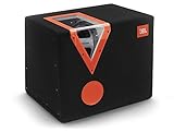 JBL CSX-1400BP Box Subwoofer Passa Banda Audio per Auto da 12'' (300 Mm), con Finestra Acrilica, Nero/Arancione